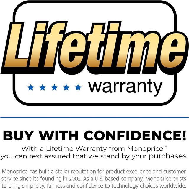 Alt view image 14 of 17 - Monoprice AC Power Cord Cable - 3 Feet Without Polarized | 18AWG, 10A (NEMA 1-15P to IEC-320-C7)