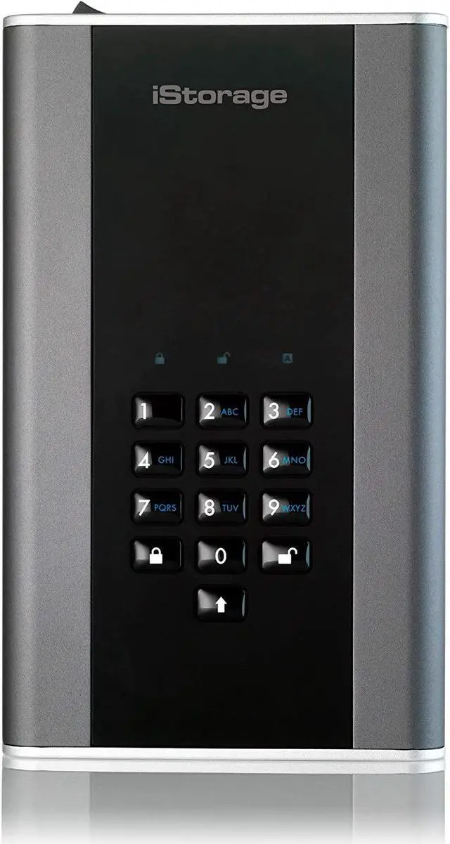 Alt view image 4 of 8 - iStorage diskAshur DT2 2TB Secure encrypted desktop hard drive - FIPS Level 3 certified, Password protected, military grade hardware encryption IS-DT2-256-2000-C-X