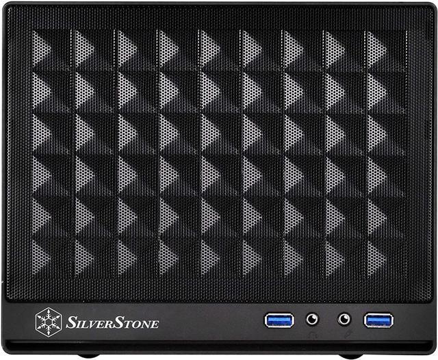 Alt view image 2 of 7 - SilverStone Technology Ultra Compact Mini-ITX Computer Case with Mesh Front Panel Black (SST-SG13B-USA), Welcome to consult