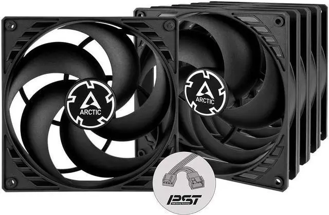 Main image of ARCTIC P14 PWM PST (5 Pack) - 140 mm Case Fan with PWM Sharing Technology (PST), Pressure-optimised, Computer, Fan Speed: 200-1700 RPM (0 RPM <5%)- Black