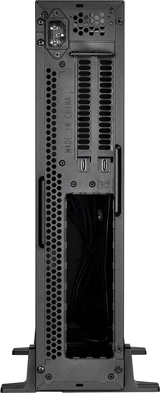 Alt view image 6 of 7 - SilverStone Technology SST-RVZ02B-W Slim Gaming Computer Case for Mini-ITX Motherboards with Full Size GPU Support with Window, SST-RVZ02B-W-X