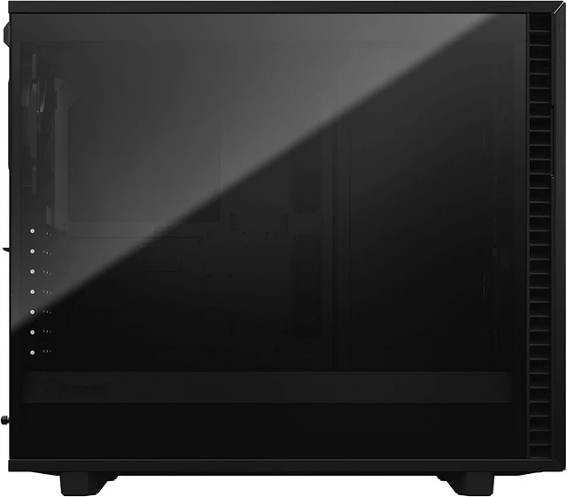 Alt view image 3 of 7 - Define 7 Mid Tower Computer Case Black Brushed Aluminum/Steel, E-ATX, Silent Modular, Dark Tempered Glass Window