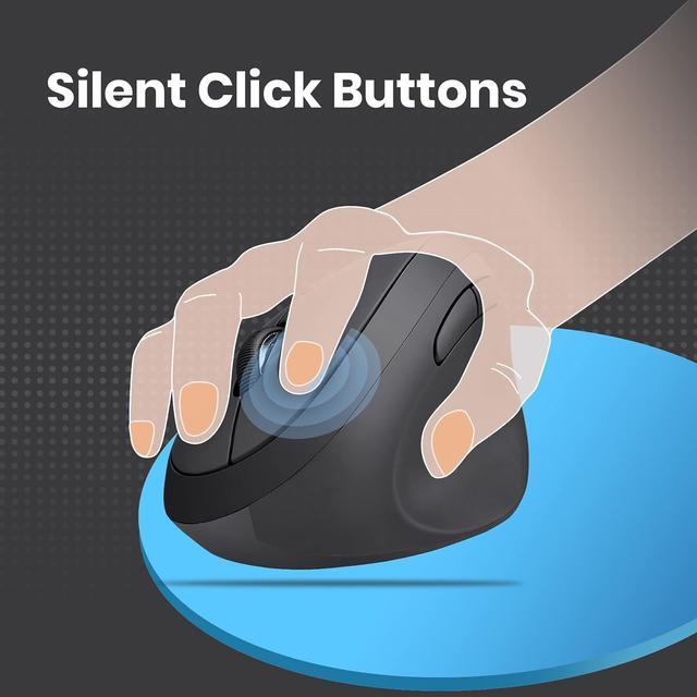 Alt view image 7 of 7 - Perixx PERIMICE-719 Right-Handed Wireless Mini Vertical Mouse, 3 Level DPI