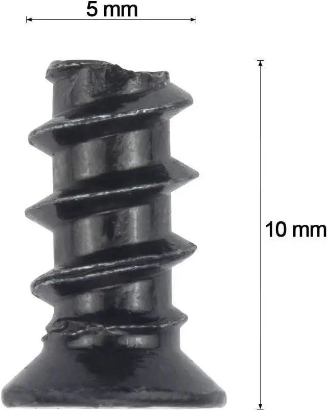 Alt view image 4 of 7 - M5x10 Black Zinc Computer Case Fan Screws, Computer Cooling Fan Mount Screws, Mounting PC Case Fan Screws, 100 PCS
