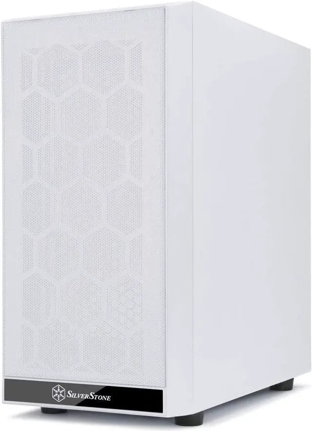 Alt view image 2 of 7 - Silverstone SST-PS15W-G (White + Tempered Glass Window) Micro-ATX, Mini-DTX, Mesh Front Panel, Steel Body, Tempered Glass Side Panel