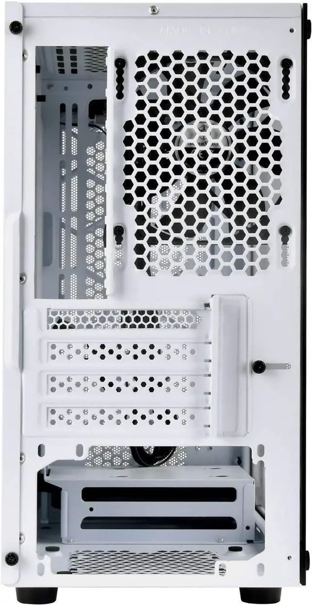 Alt view image 5 of 7 - Silverstone SST-PS15W-G (White + Tempered Glass Window) Micro-ATX, Mini-DTX, Mesh Front Panel, Steel Body, Tempered Glass Side Panel