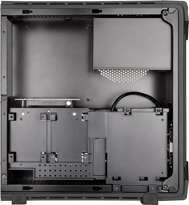 Alt view image 3 of 7 - SilverStone Technology Slim Computer Case for Mini-Itx Motherboards with Integrated Addressable RGB Lighting (SST-RVZ03B-ARGB)