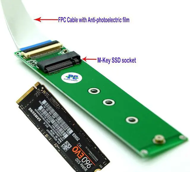 Alt view image 5 of 7 - M.2 NVME PCIe 4.0 50cms and PCIe 3.0 20cms Extension Cable