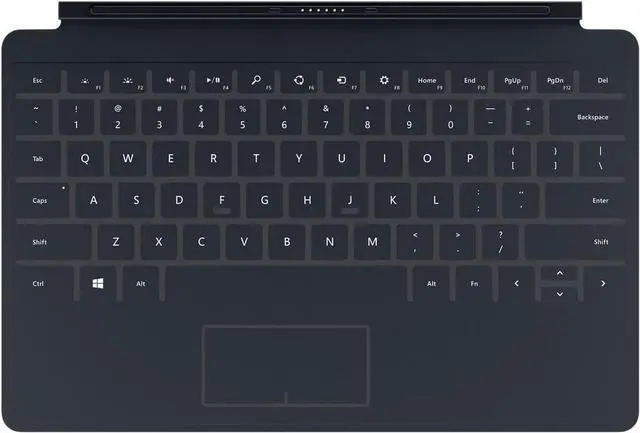 Main image of Microsoft Surface Touch Cover 2, Charcoal (N3W-00001)