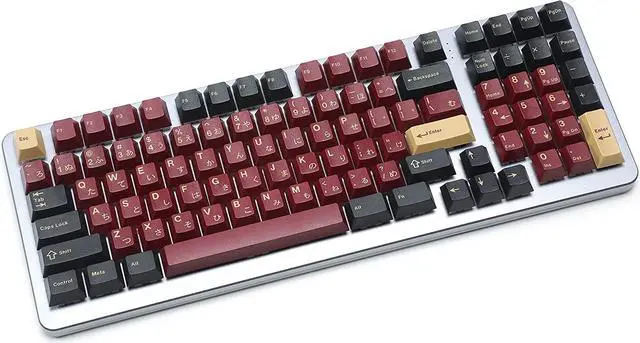 Alt view image 6 of 7 - DROP + Redsuns Gmk Red Samurai Keycap Set for Full-Size Keyboards - Compatible with Cherry MX Switches and Clones (1800 Layout 113-Key Kit)