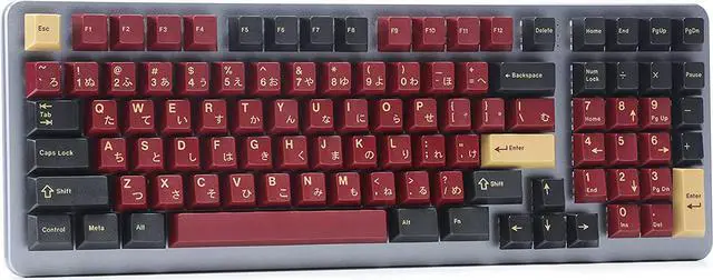 Alt view image 5 of 7 - DROP + Redsuns Gmk Red Samurai Keycap Set for Full-Size Keyboards - Compatible with Cherry MX Switches and Clones (1800 Layout 113-Key Kit)