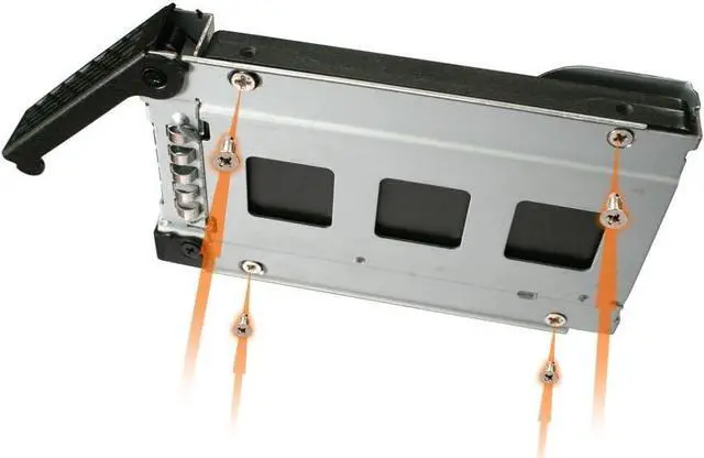 Alt view image 2 of 5 - ICY DOCK ToughArmor MB991 MB994 Series Drive Tray with Metal Lock | EZ-Slide Mini Tray MB994TK-B