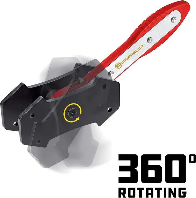 Alt view image 5 of 6 - Ratcheting Caliper Piston Tool Set, Brake Caliper Press, Size Range:1-1/2 to 2-5/8, Includes 2 Sets of Push Plates - 647861