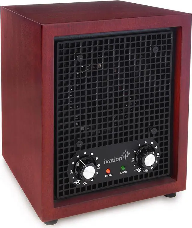 Main image of Ivation Ozone Generator Air Purifier, Ionizer & Deodorizer -Purifies Up to 3,500 Sq/Ft -Great for Dust, Pollen, Pets, Smoke & More Cherry