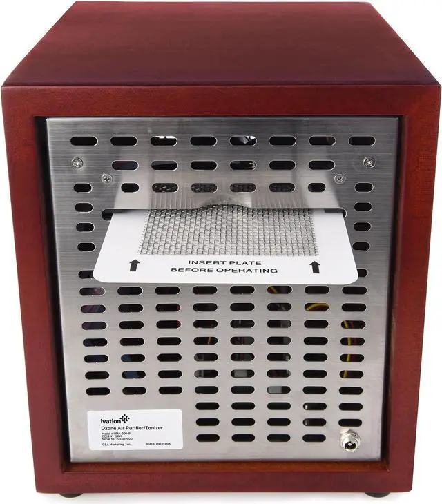 Alt view image 3 of 6 - Ivation Ozone Generator Air Purifier, Ionizer & Deodorizer -Purifies Up to 3,500 Sq/Ft -Great for Dust, Pollen, Pets, Smoke & More Cherry