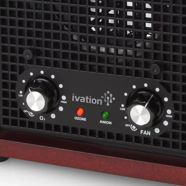Alt view image 6 of 6 - Ivation Ozone Generator Air Purifier, Ionizer & Deodorizer -Purifies Up to 3,500 Sq/Ft -Great for Dust, Pollen, Pets, Smoke & More Cherry