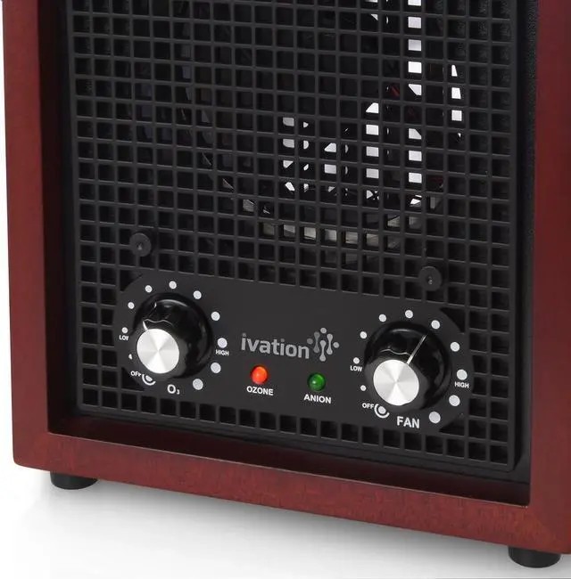 Alt view image 4 of 6 - Ivation Ozone Generator Air Purifier, Ionizer & Deodorizer -Purifies Up to 3,500 Sq/Ft -Great for Dust, Pollen, Pets, Smoke & More Cherry