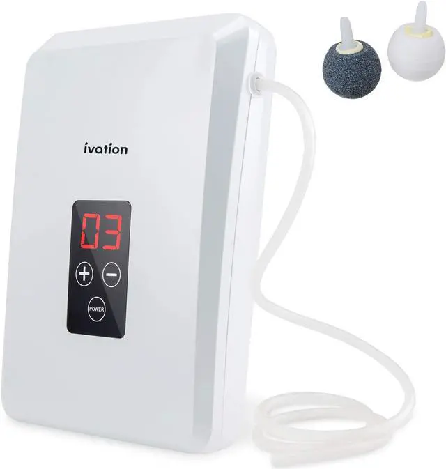 Main image of Ivation Portable Ozone Generator 600mg/h  Multipurpose Air Sterilizing & Freshening System w/2 Silicone Tubes, 2 Diffuser Stones & Timer; Purifies Air, Water, Food, Toothbrush