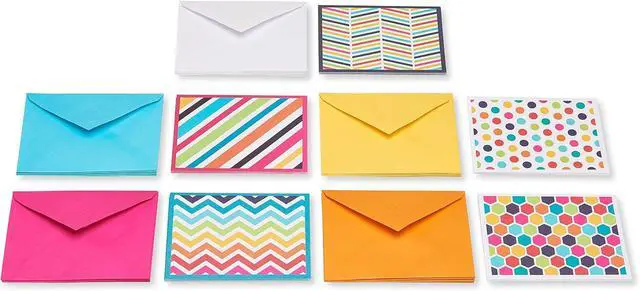 Alt view image 4 of 7 - American Greetings 30-Count All-Occasion Blank Notecard Pack, Bright Pattern Assortment