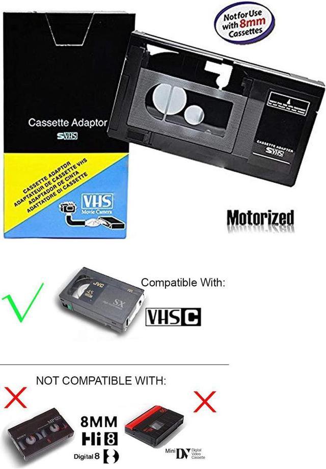 JVC C-P3U VHS VHS-C Video Cassette Adapter VHSC - BOX & TAPES ONLY
