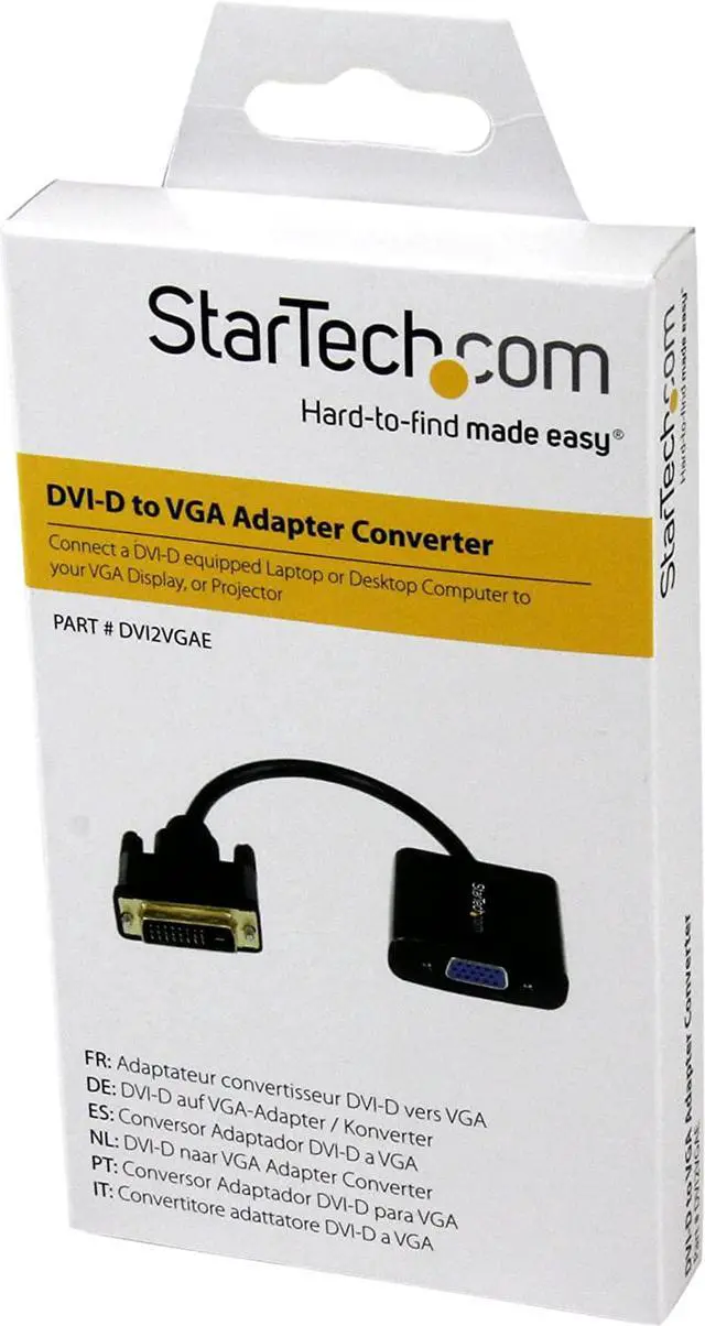 Alt view image 4 of 4 - Pro-trade.com DVI-D to VGA Active Adapter Converter Cable - 1080p - DVI to VGA Converter Box (DVI2VGAE), Black