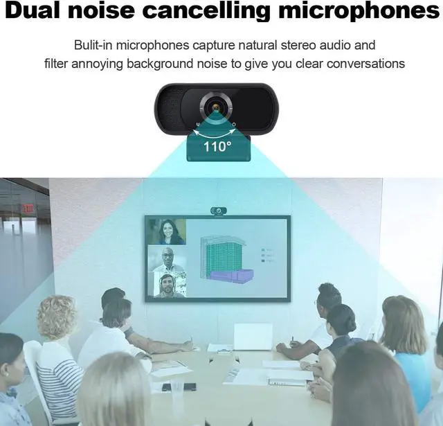 Alt view image 4 of 7 - 1080P Webcam USB Plug and Play with Microphone,Web Camera for Desktop Computer PC Laptop with Privacy Cover and Tripod Live Streaming Video Calling Recording Game N5