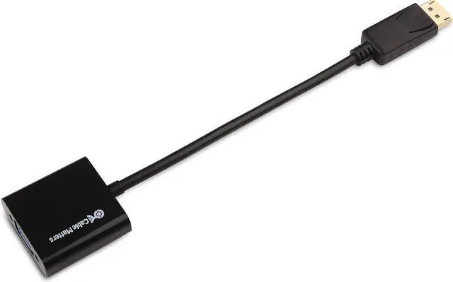 Alt view image 2 of 3 - Cable Matters DisplayPort to VGA Adapter Male to Female, Gold Plated DP to VGA Adapter, Display Port to VGA Convertor, in Black
