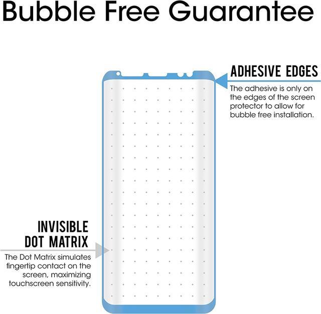 Alt view image 5 of 7 - amFilm Glass Screen Protector for Samsung Galaxy S8 Plus, 3D Curved Tempered Glass, Dot Matrix with Easy Installation Tray, Case Friendly (Black), Welcome to consult