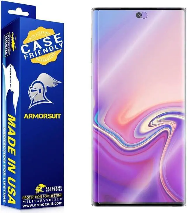 Main image of Armor Suit MilitaryShield Screen Protector For Samsung Galaxy Note 10 (6.3 inch Display)(Case Friendly) Anti-Bubble HD Clear Film, Welcome to consult