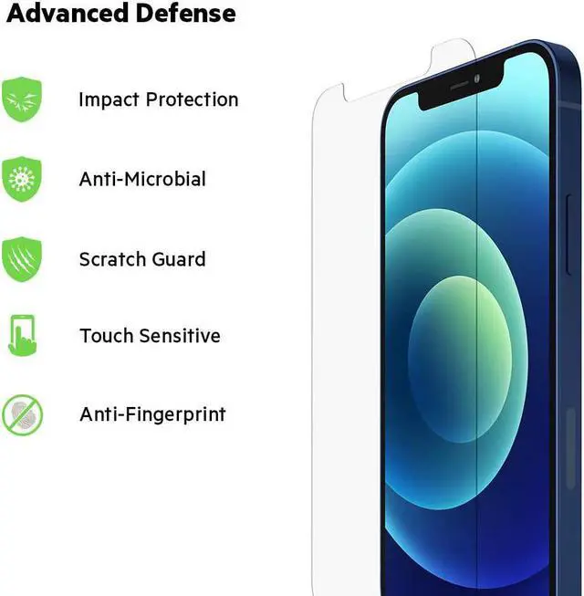 Alt view image 4 of 9 - Belkin ScreenForce Screen Protector for iPhone 12 / iPhone 12 Pro OVA021zz