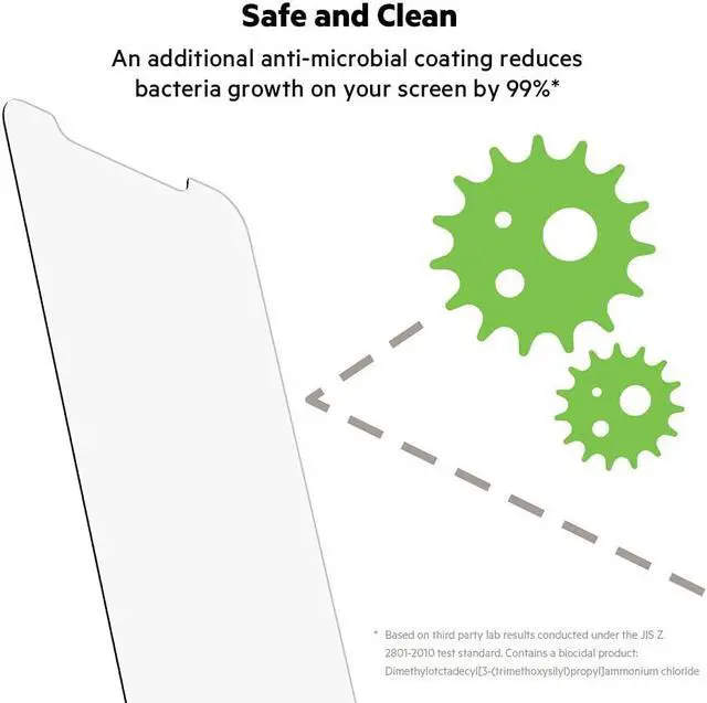 Alt view image 6 of 9 - Belkin ScreenForce Screen Protector for iPhone 12 / iPhone 12 Pro OVA021zz