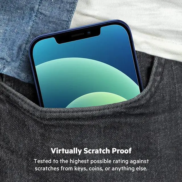 Alt view image 7 of 9 - Belkin ScreenForce Screen Protector for iPhone 12 / iPhone 12 Pro OVA021zz