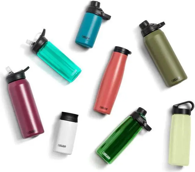 Alt view image 5 of 7 - CamelBak eddy+ Water Bottle with Straw 32oz - Insulated Stainless Steel, White