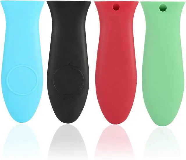 Main image of Silicone Hot Handle Holder - Potholder for Cast Iron Skillets & Frying Pans - Heat Resistant Sleeve Grip Handle Cover, Red, Black, Blue, Green