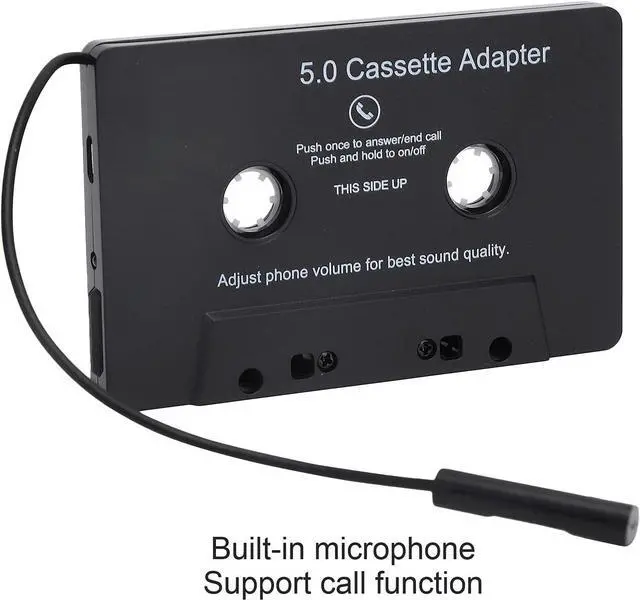 Alt view image 4 of 7 - Car Bluetooth Cassette Adapter Control Box Adaptor MP3 Player Audio Converter with USB Charging LED Indicator 10m Distance