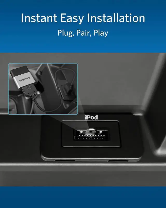 Alt view image 6 of 6 - Bluetooth 5.0 aptX-HD Adapter for Land Rover, Range Rover, Jaguar iPod iPhone Music Interface