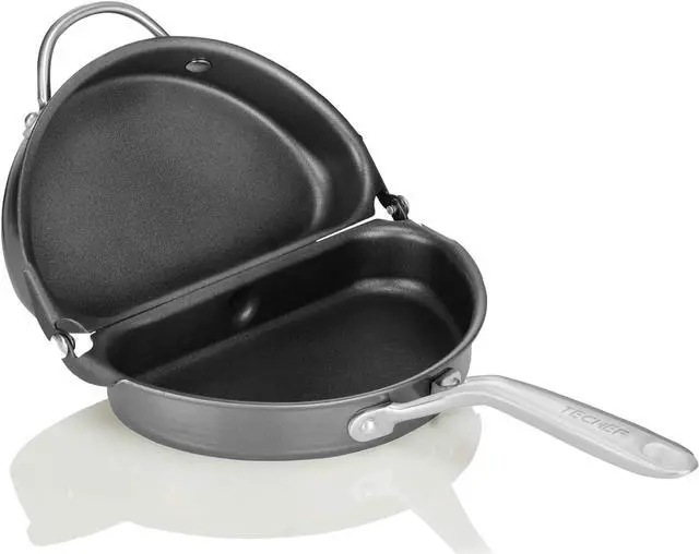 Main image of TECHEF - Frittata and Omelette Pan, Nonstick Double Sided Folding Egg Pan, Made in Korea (PFOA Free) (Black)