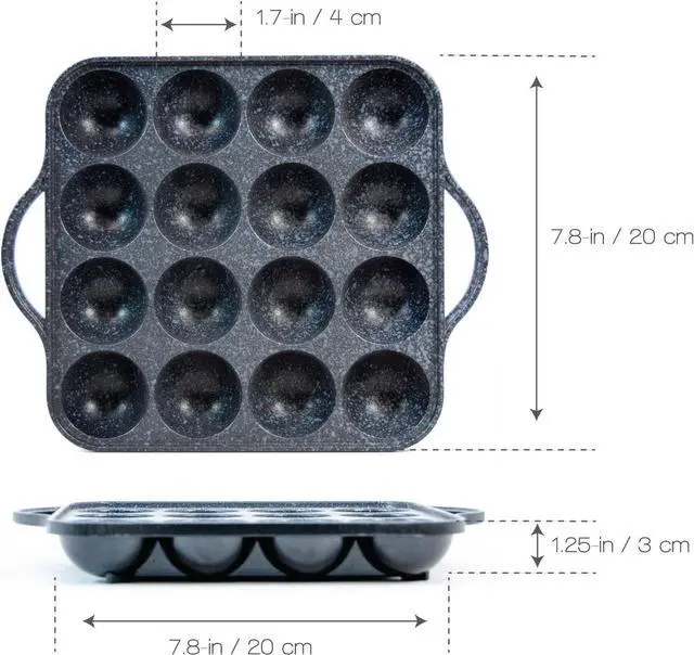 Alt view image 3 of 7 - TAKOYAKI Nonstick Grill Pan/Cooking Plate, Made in Korea