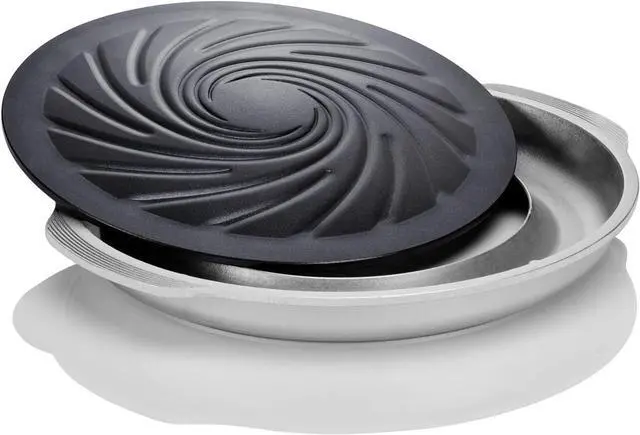 Alt view image 2 of 6 - TECHEF - TRUE GRILL PAN - Stovetop Nonstick Indoor/Outdoor Smokeless BBQ Grill Set, including a Grill Plate and Alumium Drip Tray (Dome)