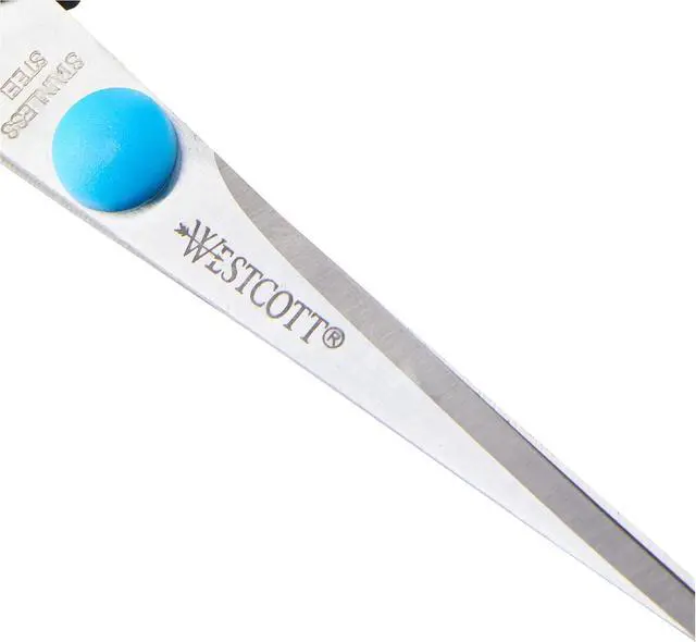 Alt view image 3 of 3 - Westcott 5 inch Easy Grip Left Handed Soft Grip Scissor - Black/Blue - Black-Blue