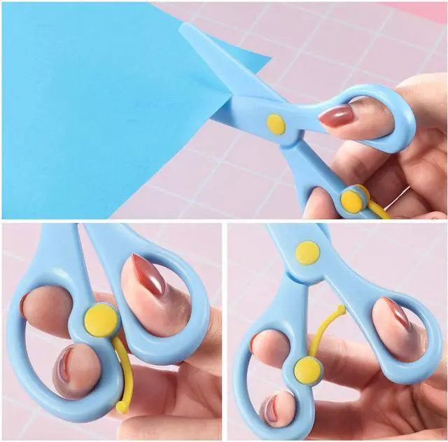 Alt view image 3 of 5 - Leinuosen 15 Pack Scissor for Preschool Training, Kids Safety,Solid Color