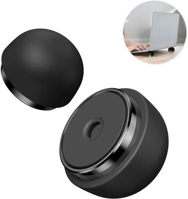 Main image of Portable Laptop Cooling Pad, Ergonomic Laptop Stand Small Invisible Cooler Ball Magnetic Foot Heat for MacBook Pro/Air, More 12-17 Inches Tablet&Laptop