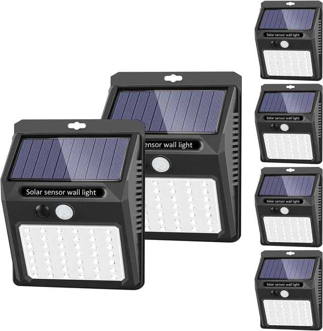 Main image of SEZAC Solar Lights Outdoor,3 Modes Motion Sensor Security Light Wall Light