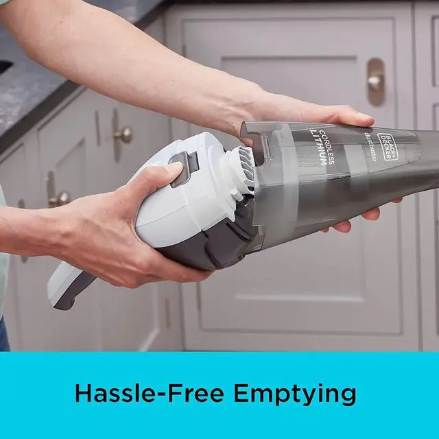 Alt view image 7 of 7 - QuickClean Cordless Handheld Vacuum Cleaner, White (HNVC215B10)