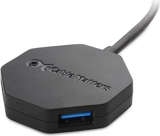 Alt view image 3 of 7 - Cable Matters Ultra Mini 4 Port USB Hub (USB 3.0 Hub, USB 3 Hub)