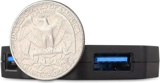 Alt view image 5 of 7 - Cable Matters Ultra Mini 4 Port USB Hub (USB 3.0 Hub, USB 3 Hub)