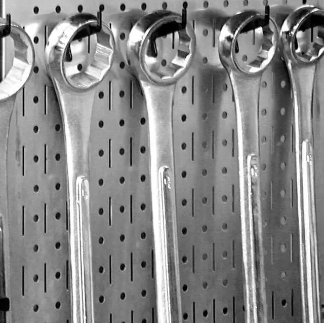 Alt view image 6 of 7 - Wall Control KT-400-WRK B Slotted Tool Board Workstation Accessory Kit for Wall Control Pegboard Only, Black