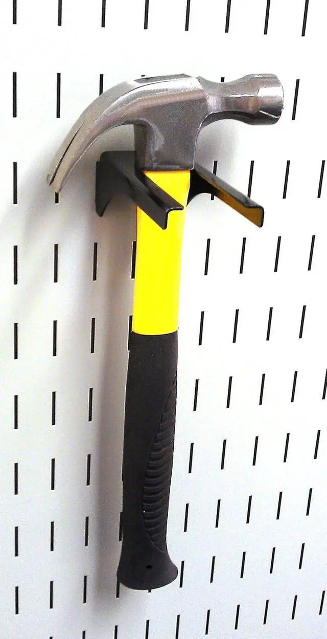 Alt view image 5 of 7 - Wall Control KT-400-WRK B Slotted Tool Board Workstation Accessory Kit for Wall Control Pegboard Only, Black