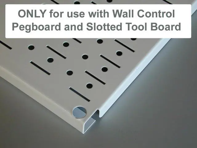 Alt view image 2 of 7 - Wall Control KT-400-WRK B Slotted Tool Board Workstation Accessory Kit for Wall Control Pegboard Only, Black