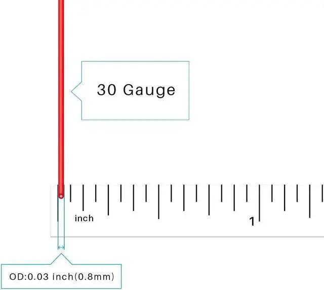 Alt view image 3 of 5 - BNTECHGO 30 Gauge Silicone Wire Spool 1000 ft Red Flexible 30 AWG Stranded Tinned Copper Wire